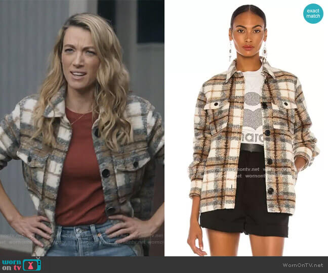 Isabel Marant Gastoni Jacket worn by Shannon (Natalie Zea) on The Unicorn