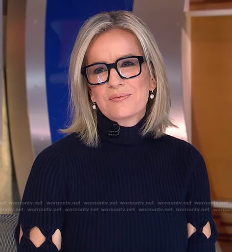 Jennifer’s cutout ribbed knit dress on Good Morning America