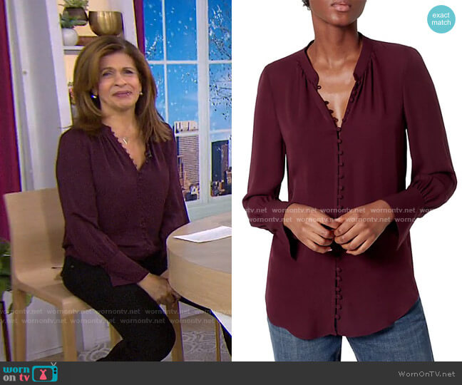 Joie Tariana Blouse worn by Hoda Kotb on Today