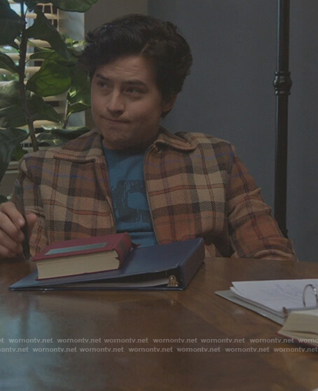 Jughead’s brown plaid shirt on Riverdale