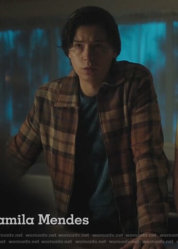Jughead’s brown plaid shirt on Riverdale