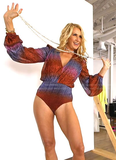 Kary’s lurex bodysuit on The Real Housewives of Dallas