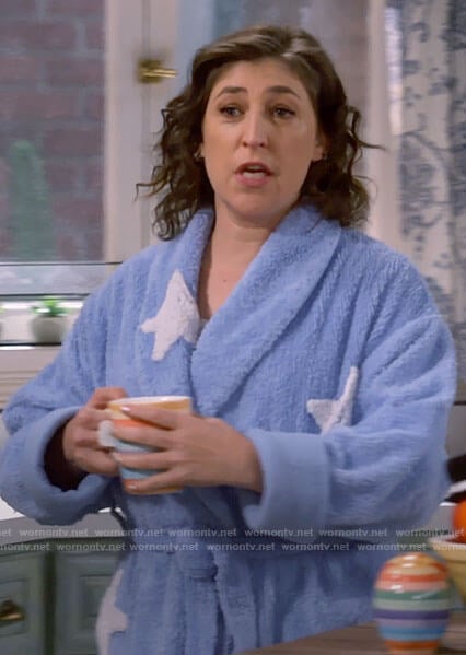 Kat’s blue star and moon robe on Call Me Kat