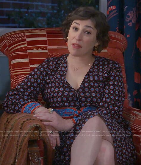 Kat’s mixed print long sleeve dress on Call Me Kat