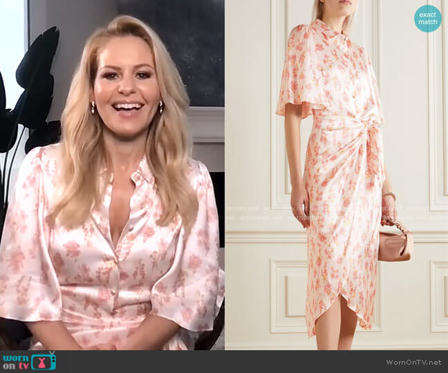 Les Reveries Floral-Print Wraparound Dress