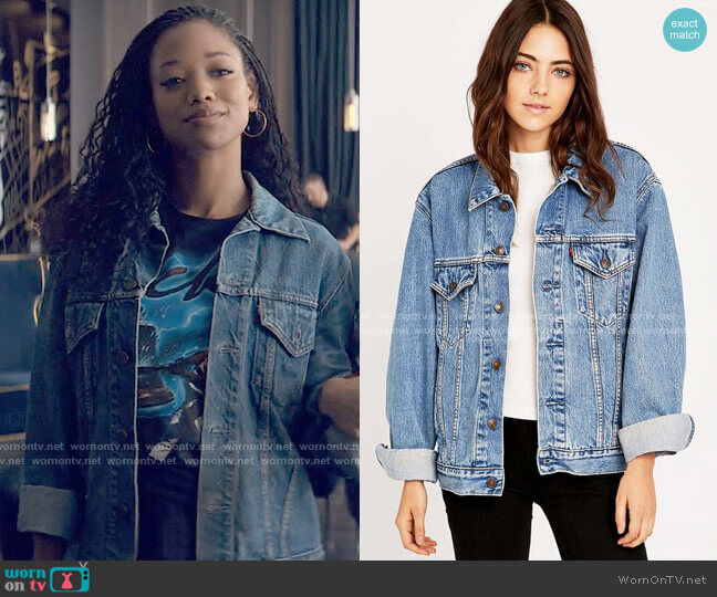Urban Renewal Vintage Levis Jacket worn by Neveah Stroyer (Kylie Jefferson) on Tiny Pretty Things