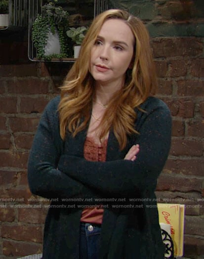 Mariah’s lace trim cami on The Young and the Restless