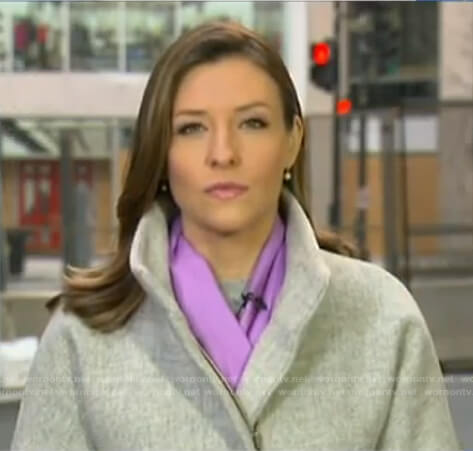 Mary’s light grey coat on Good Morning America