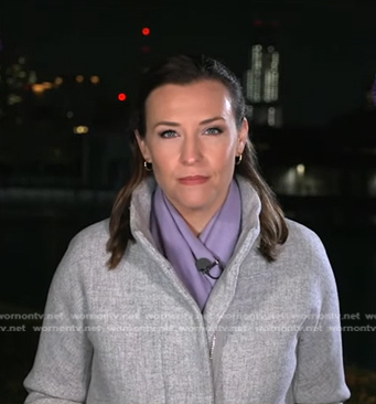 Mary’s light grey coat on Good Morning America