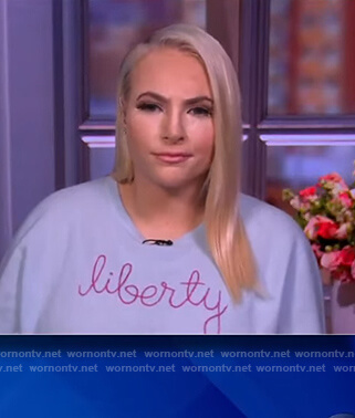 Meghan’s blue Liberty sweater on The View