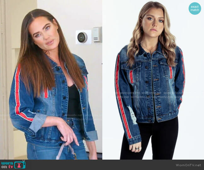 Meredith Marks Delilah Denim Jacket worn by Meredith Marks on The Real Housewives of Salt Lake City