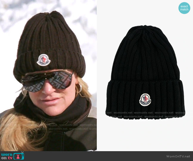 Moncler Ribbed Beanie worn by Heather Gay on The Real Housewives of Salt Lake City