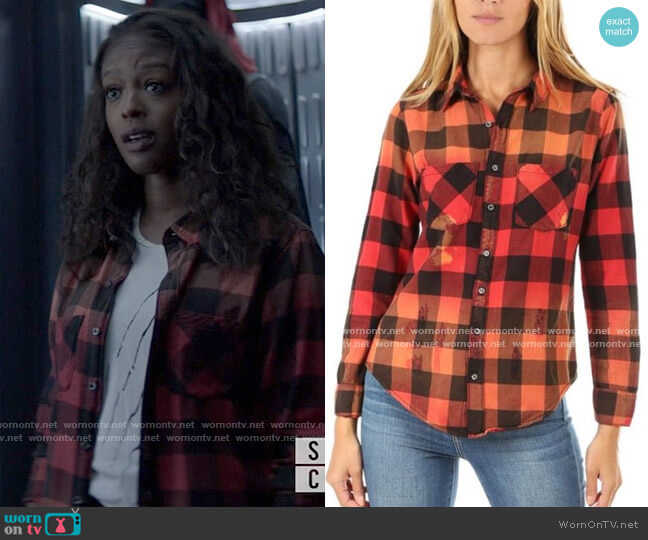 NSF Kimberly Check Shirt worn by Ryan Wilder (Javicia Leslie) on Batwoman