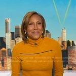 Robin’s orange turtleneck sweater on Good Morning America
