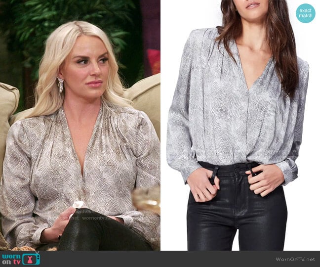 Paige Sevilla Surplice Bodysuit worn by Whitney Rose on The Real Housewives of Salt Lake City