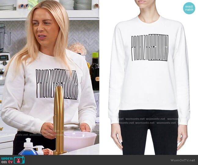 Proenza Schouler PSWL graphic print cotton sweatshirt