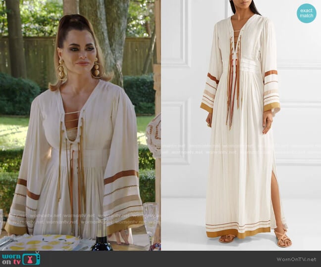 Rachel Zoe Annabel Maxi Dress worn by D’Andra Simmons on The Real Housewives of Dallas