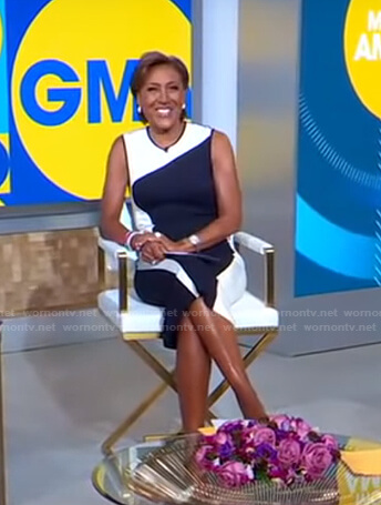 Robin’s wave colorblock dress on Good Morning America