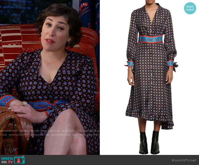 Sandro Catlyn Dress worn by Kat Silver (Mayim Bialik) on Call Me Kat