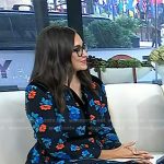 Savannah Sellers’s black floral shirtdress on Today