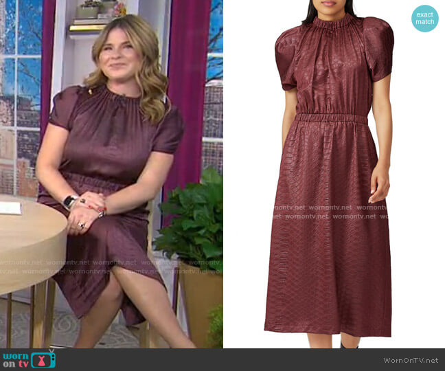 Sea Simone Midi Dress worn by Jenna Bush Hager on Today