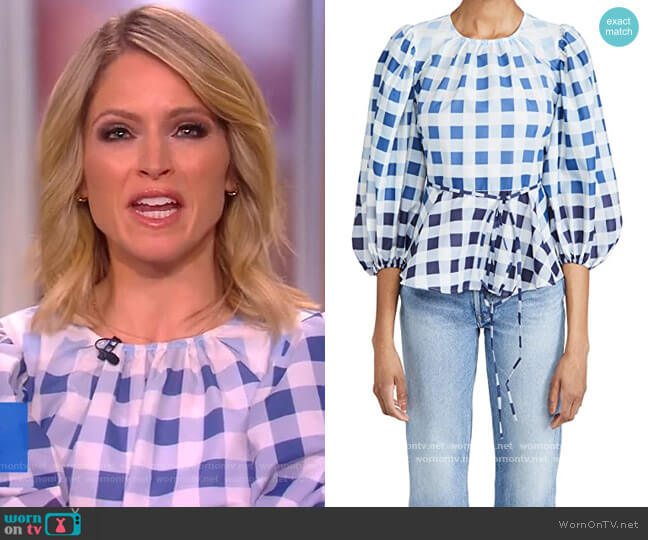 Staud Laurence Top worn by Sara Haines on The View
