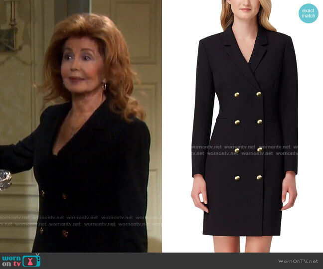 Tahari ASL Long-Sleeve Blazer Dress worn by Maggie Horton (Suzanne Rogers) on Days of our Lives