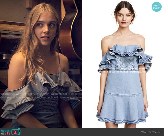 Tanya Taylor Lara Dress worn by Bette Whitlaw (Casimere Jollette) on Tiny Pretty Things