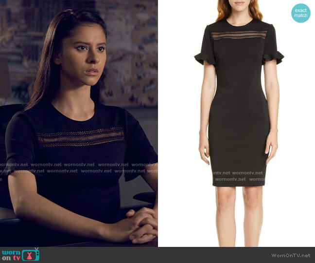 Ted Baker Livsia Dress worn by June Park (Daniela Norman) on Tiny Pretty Things