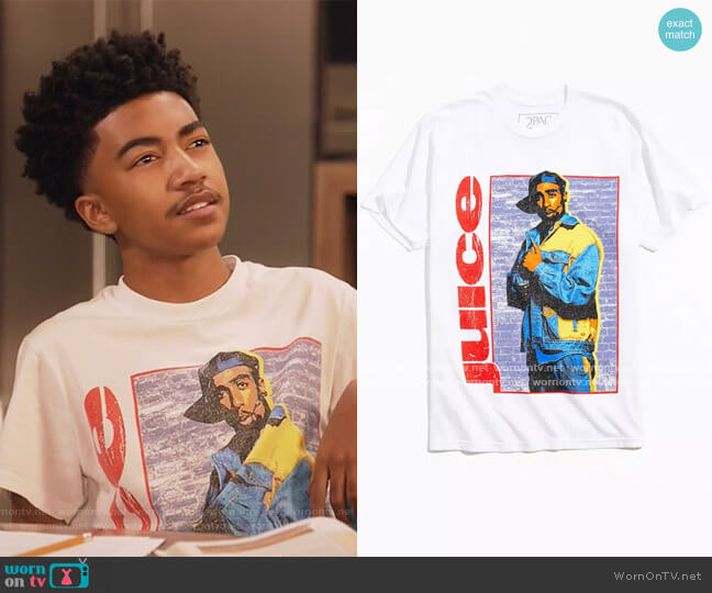 Urban Outfitters Juice Bishop Tee worn by Jack Johnson (Miles Brown) on Black-ish