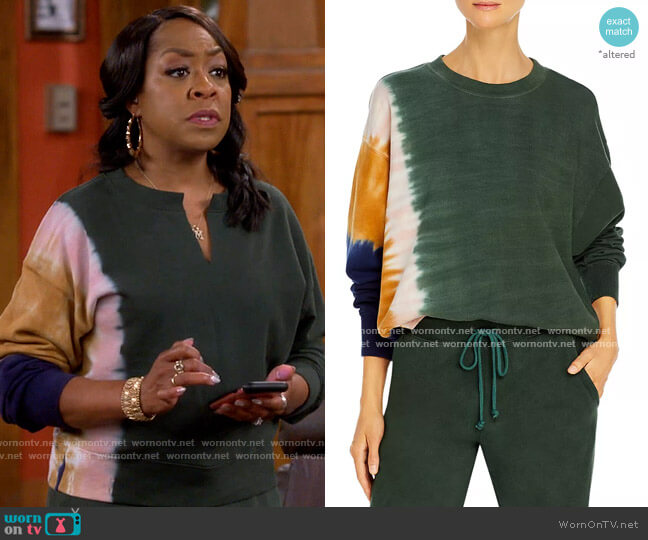 Velvet by Graham & Spencer True Tie Dye Sweatshirt worn by Tina Butler (Tichina Arnold) on The Neighborhood