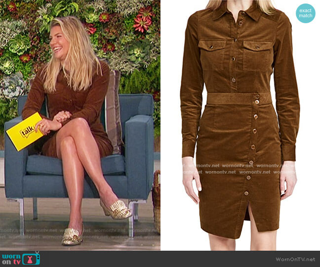 Veronica Beard Britton Shirtdress worn by Amanda Kloots on The Talk