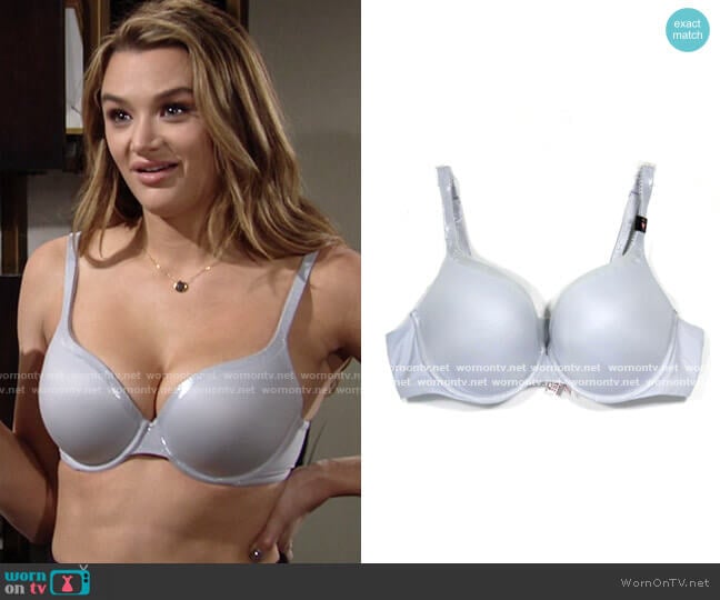Victorias Secret Perfect Shape Glitter Trim Push Up Bra worn by Summer Newman (Hunter King) on The Young and the Restless