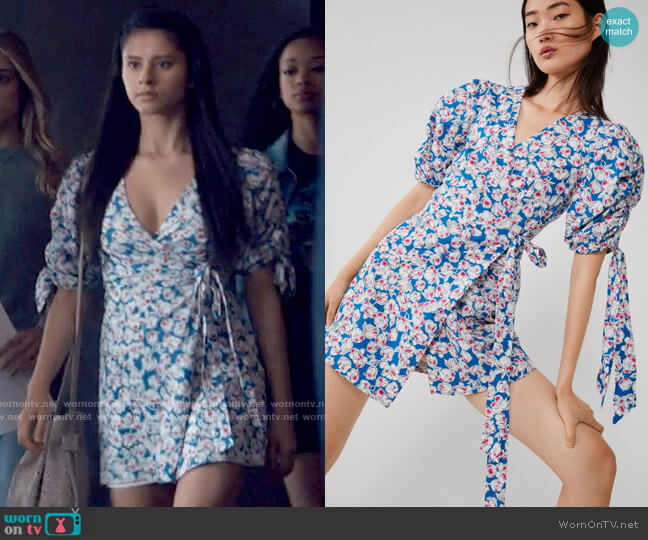 Zara Printed Poplin Dress worn by June Park (Daniela Norman) on Tiny Pretty Things
