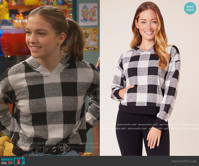 BB Dakota Not Plaid About it Plaid Hoodie worn by Presley (Jayden Bartels) on Side Hustle