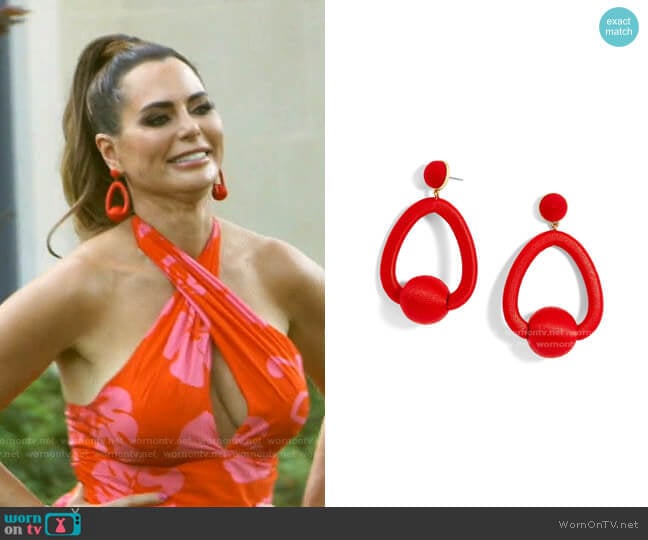 Bauble Bar Mariela Earrings worn by D’Andra Simmons on The Real Housewives of Dallas