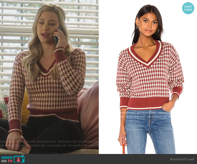 Callahan Tess Sweater worn by Betty Cooper (Lili Reinhart) on Riverdale