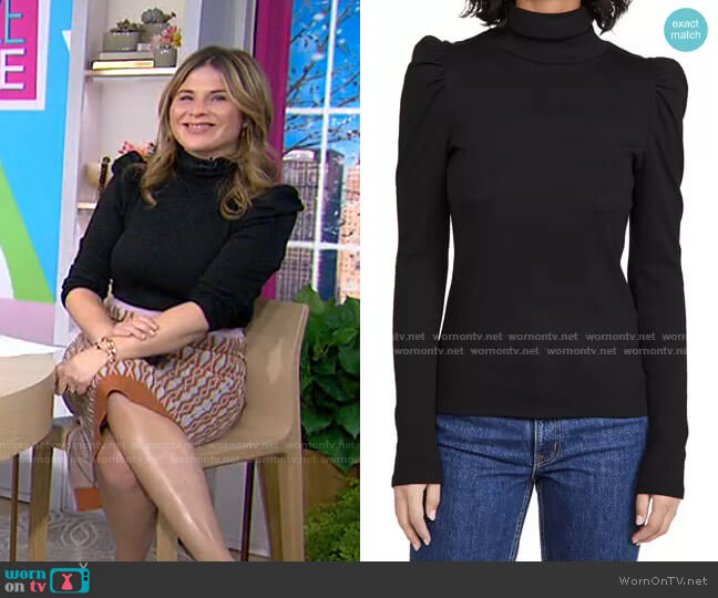 Veronica Beard Cedar Turtleneck Sweater worn by Jenna Bush Hager on Today