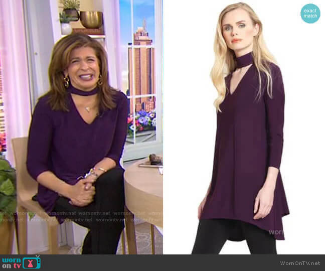 Clara Sunwoo Choker Tunic worn by Hoda Kotb on Today
