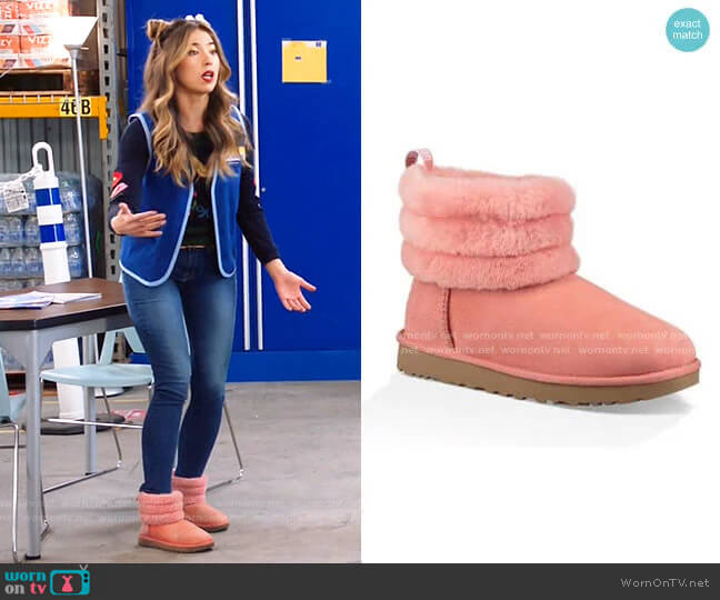 Ugg Fluff Mini Quilted Boot worn by Cheyenne (Nichole Bloom) on Superstore