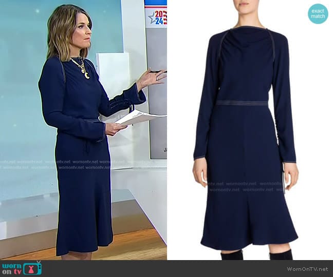 Marni Envers Flared Dress worn by Savannah Guthrie on Today