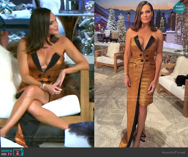 Fadwa Baalbaki Custom Dress worn by Meredith Marks on The Real Housewives of Salt Lake City
