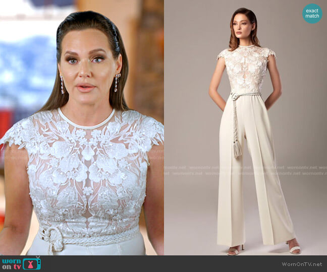Fadwa Baalbaki Jumpsuit SS 2020 Collection worn by Meredith Marks on The Real Housewives of Salt Lake City