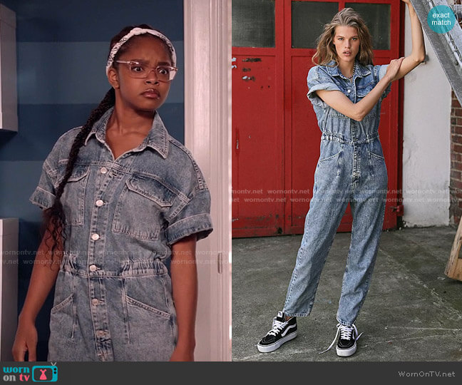 Free People Marci Coverall worn by Diane Johnson (Marsai Martin) on Black-ish