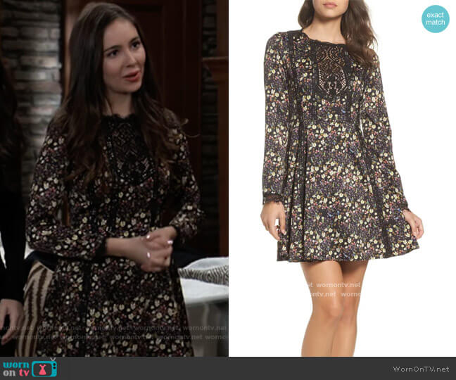 French Connection Hallie Fit & Flare Dress worn by Molly Lansing-Davis (Haley Pullos) on General Hospital
