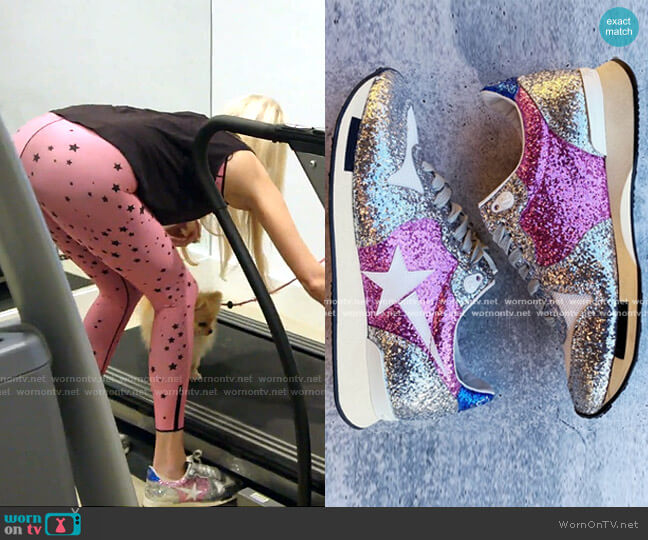 Golden Goose Running Sole Sneakers worn by Kameron Westcott on The Real Housewives of Dallas