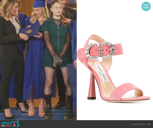 Jimmy Choo Sereno 100 Sandals worn by Betty Cooper (Lili Reinhart) on Riverdale
