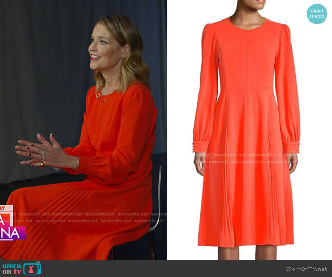 Tory Burch Knit Crepe Dress worn by Savannah Guthrie on Today