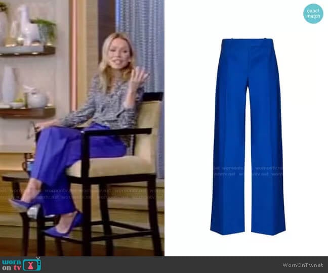 Aleksandre Akhalkatsishvili Low Waist Trousers worn by Kelly Ripa on Live with Kelly and Mark