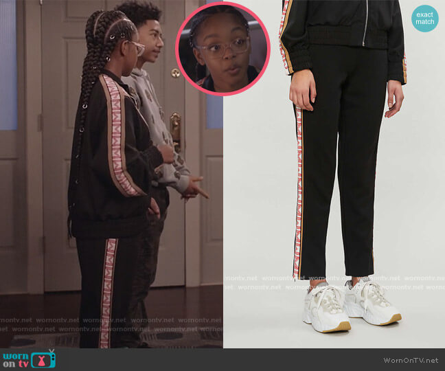 Maje Porto Jogging Pants worn by Diane Johnson (Marsai Martin) on Black-ish